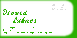 diomed lukacs business card